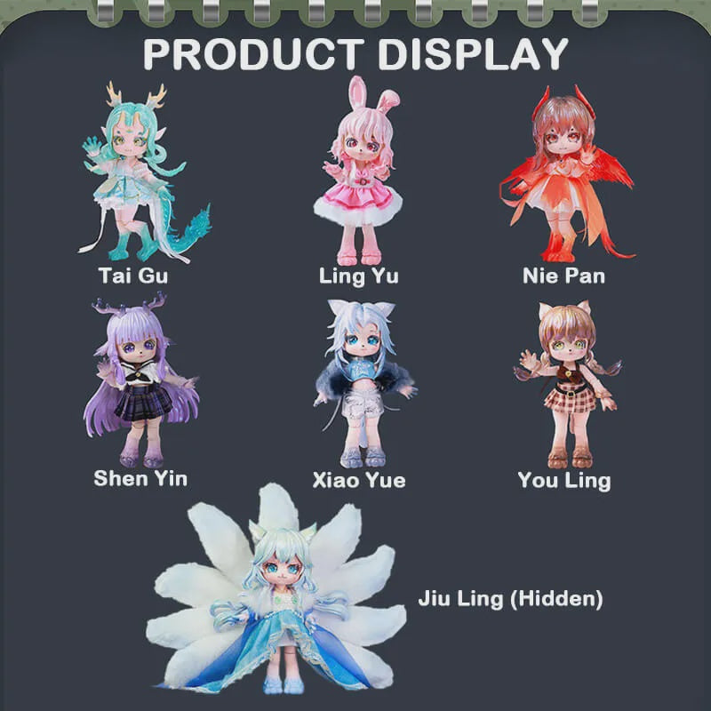 The Book of Beasts Series Action Figure BJD Blind Box