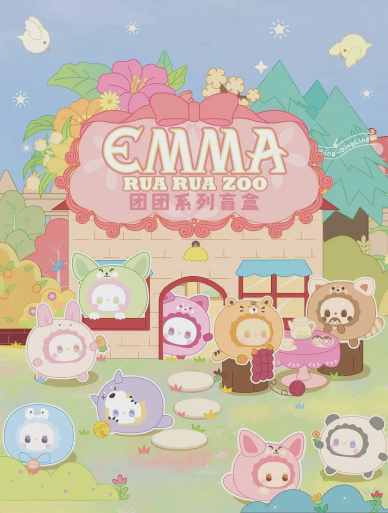Emma Rua Rua Zoo Tuan Tuan Plush Keychain Blind Box