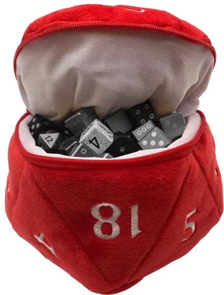 UP Dice Bag Plush D20 Red