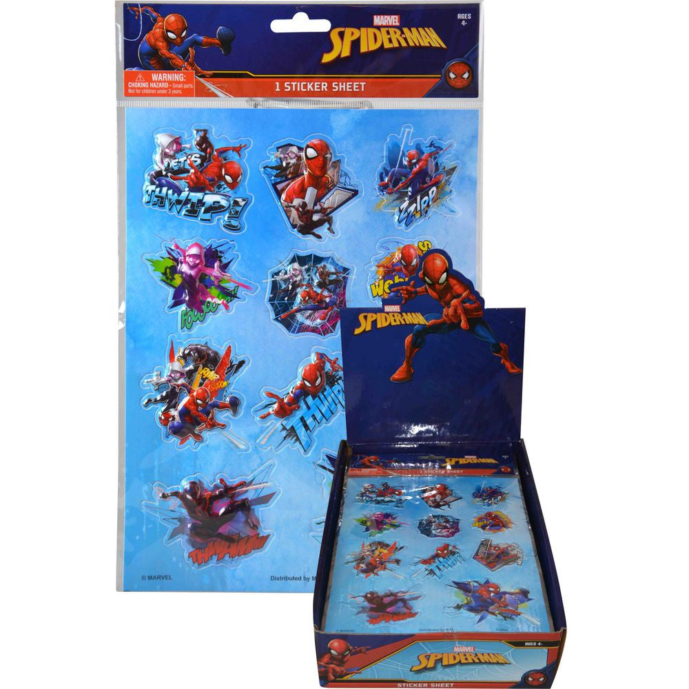 Spiderman Sticker Sheet