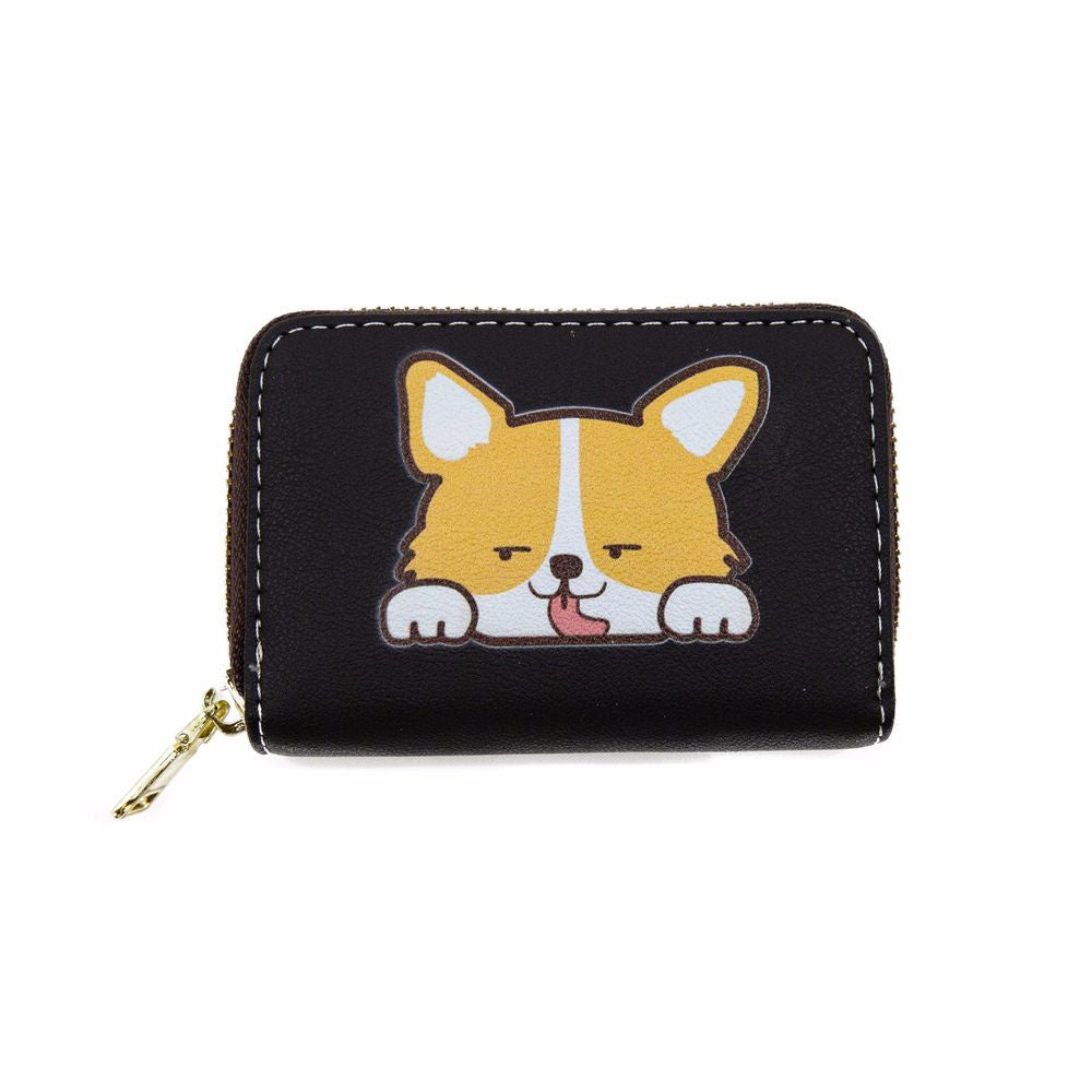 Corgi Cardholder/ Wallet Black