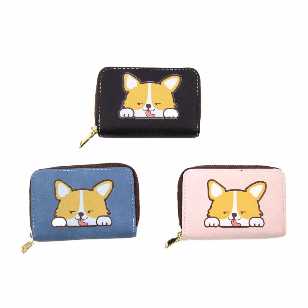 Corgi Cardholder/ Wallet Blue