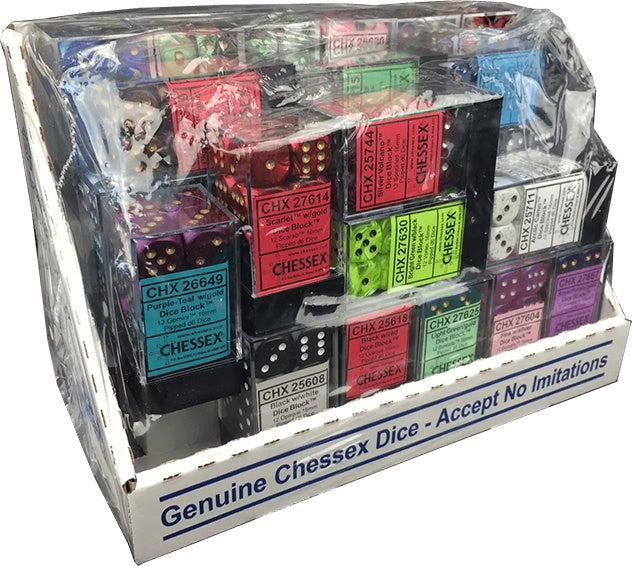 Best of Chessex 16mm d6 Block Sampler