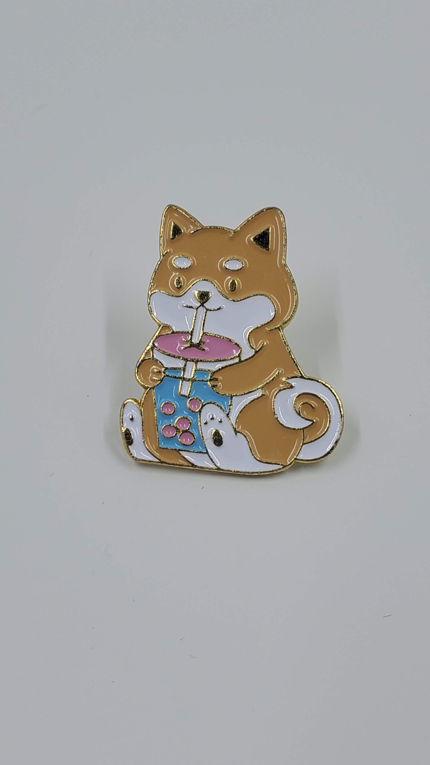 Shiba Dog with Boba Pin
