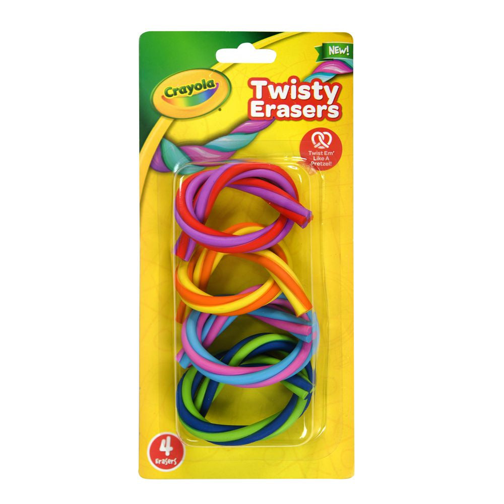 Crayola Twistable Eraser 4pk On Card