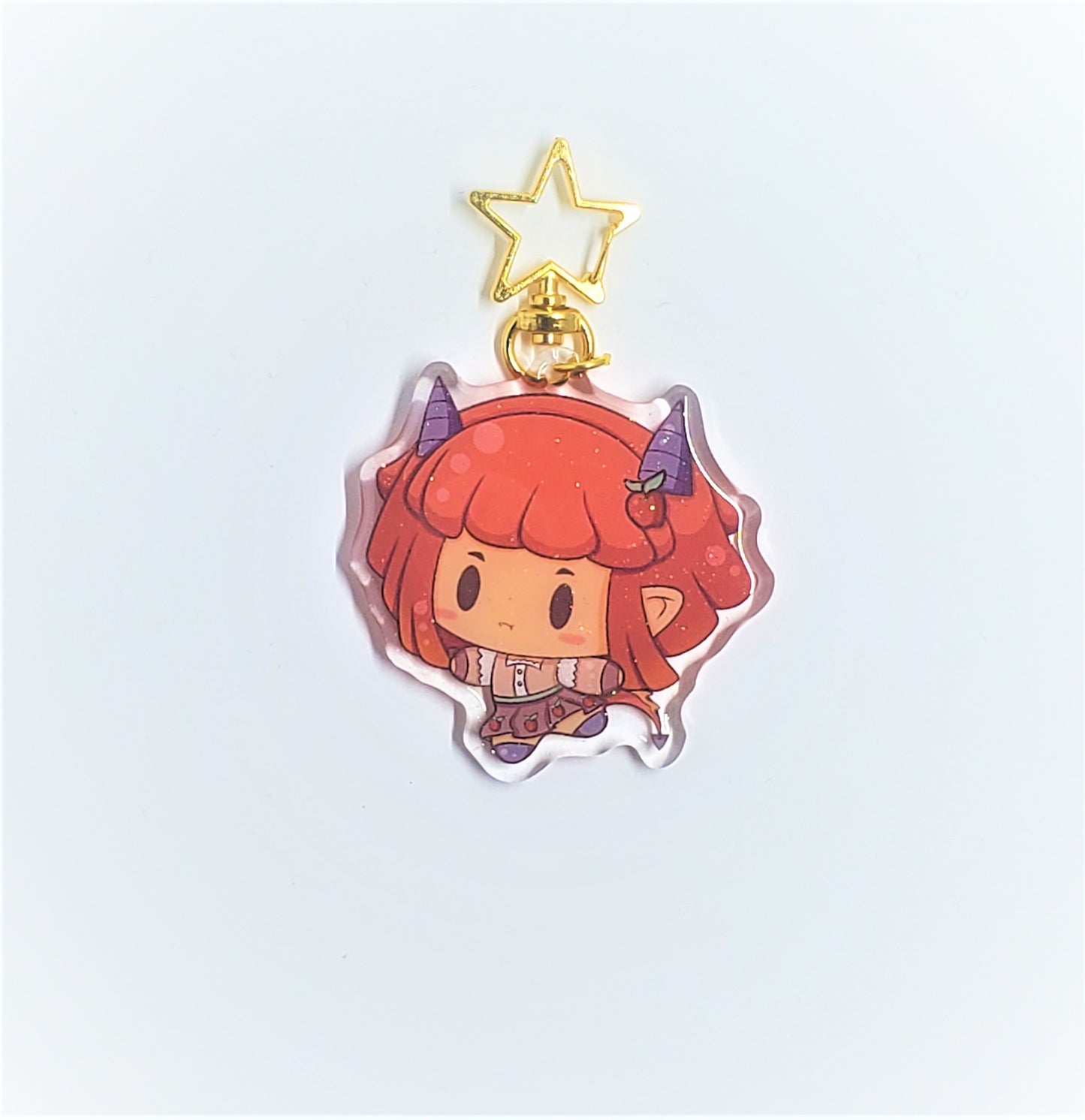 Mina Fall Glitter Acrylic Charm