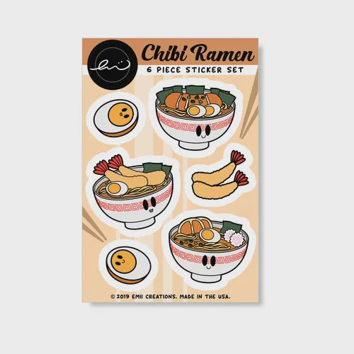 Chibi Ramen Sticker Sheet
