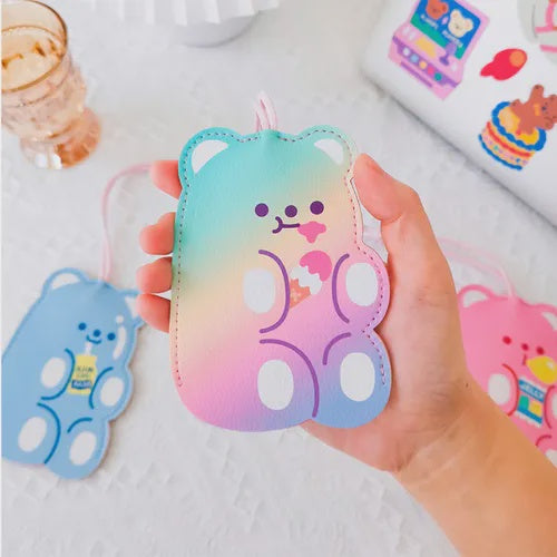 Rainbow Bear Keychain
