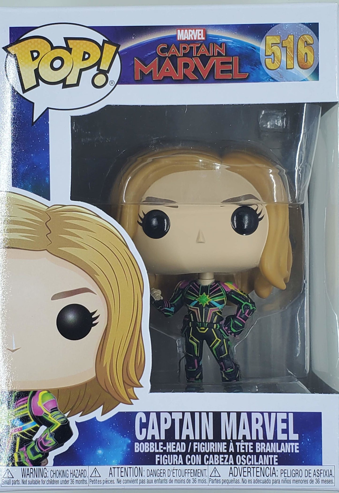 Captain Marvel Neon Suit Funko Pop