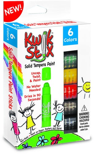 KwikStix Tempera Paint 6 Classic Colors
