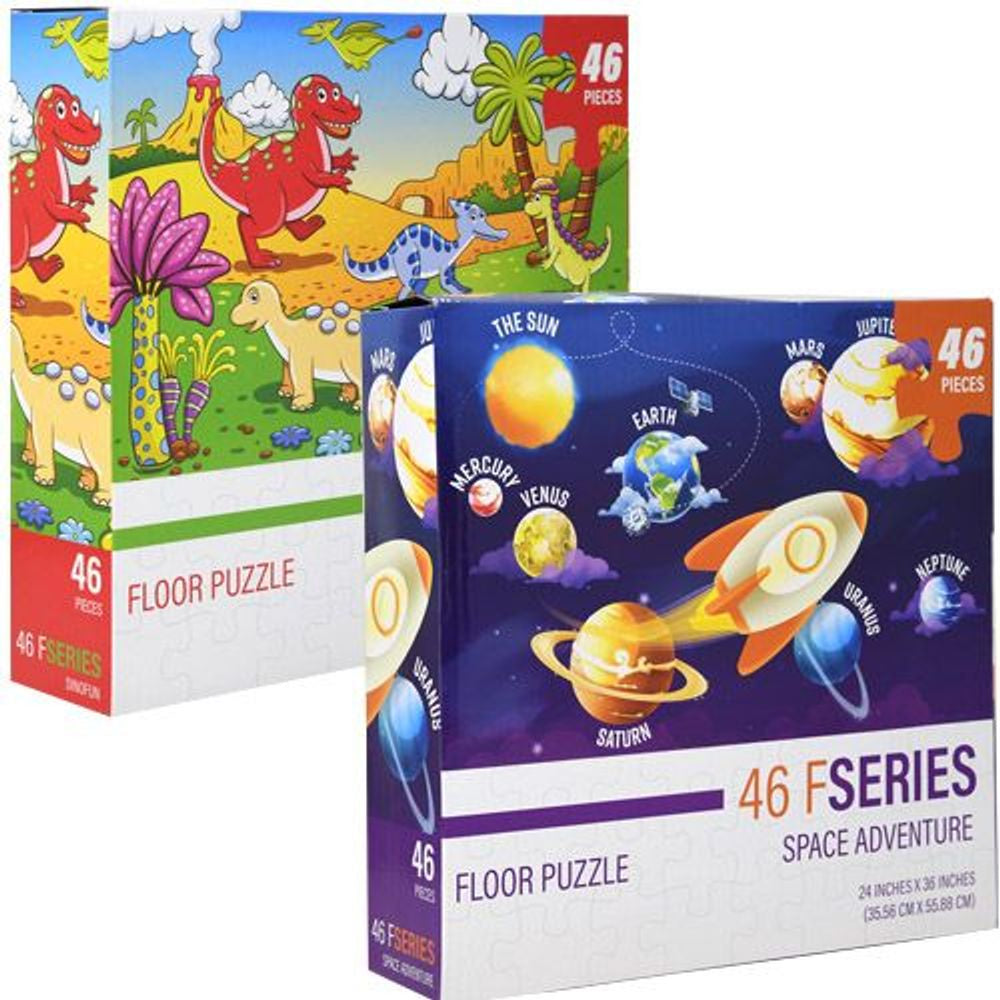 Space Adventure / Dinofun 46 pc floor puzzle