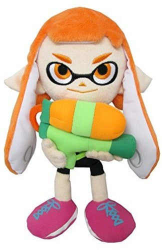 Little Buddy Splatoon Inkling Girl 9 Plush - Orange