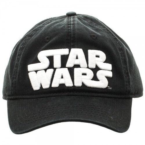 Star Wars Logo Black Adjustable Baseball Cap