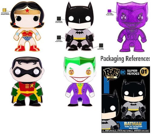 FUNKO POP! PINS: DC Comics Classic Large Enamel Pop! Pin (One Random Pin)