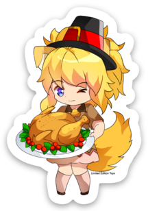 Thanksgiving Ellie Sticker