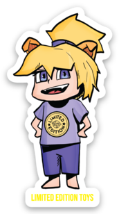 Ellie Comic-Style Sticker