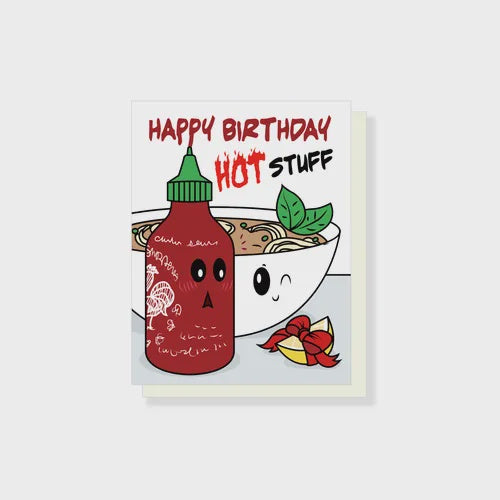 Happy Birthday Hot Stuff Greeting Card