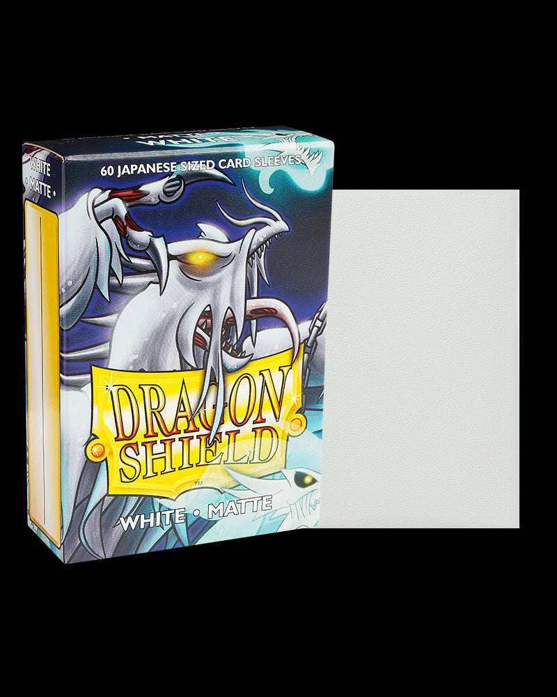 Dragon Shield Japanese Size - White Matte Sleeves