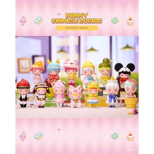 Bunny Chinese Zodiac Series Blind Box Vinyl Figures Case of 12