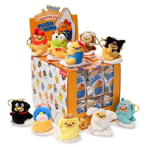 Sanrio Gudetama Eggstra Cute Plush Charms Display Tray