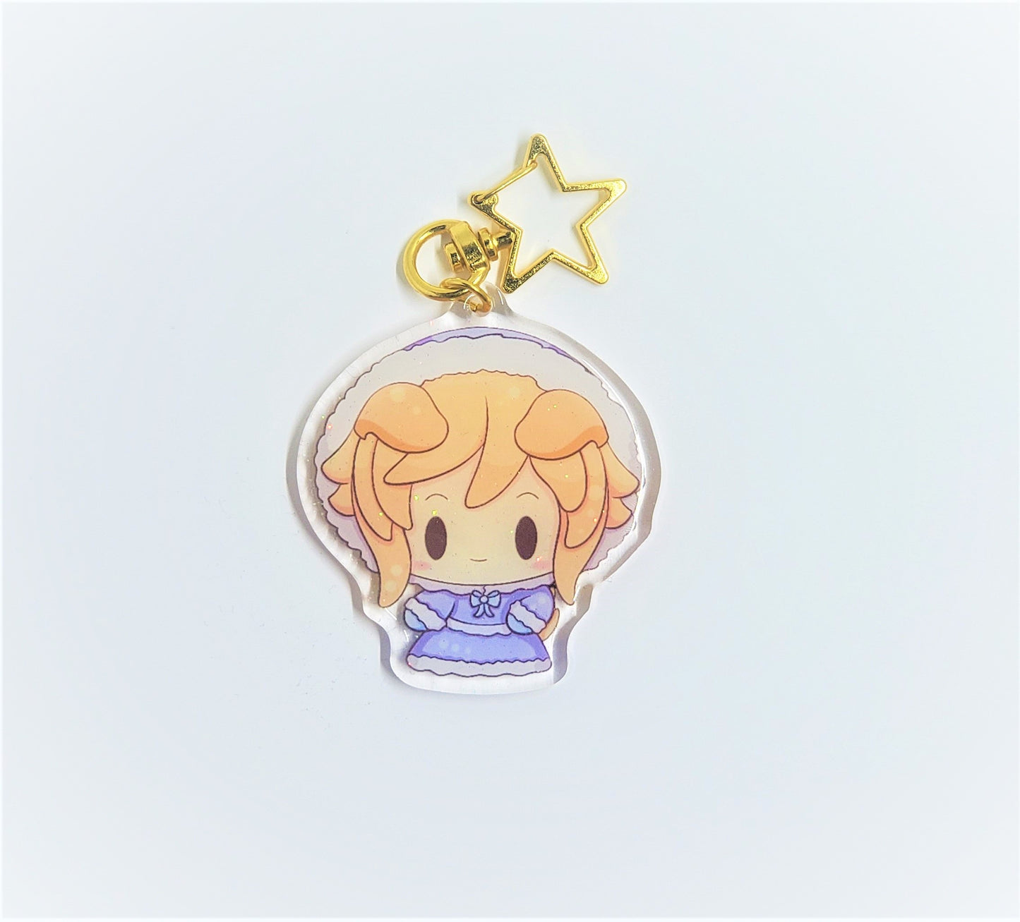 Ellie Winter Glitter Acrylic Charm