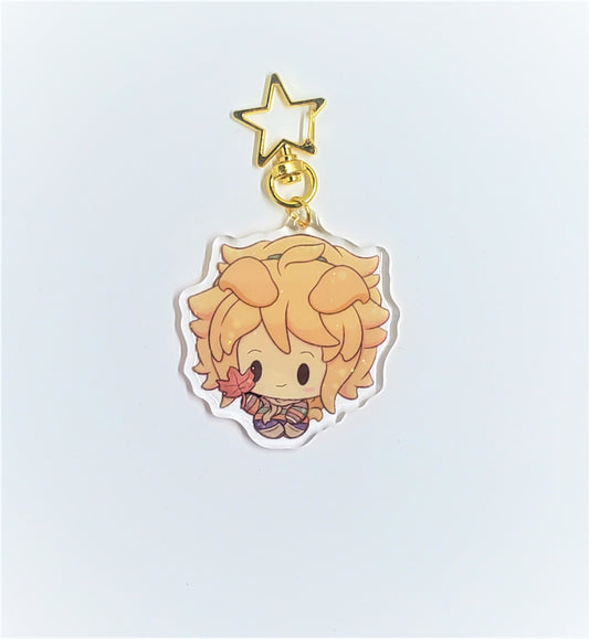 Ellie Fall Glitter Acrylic Charm