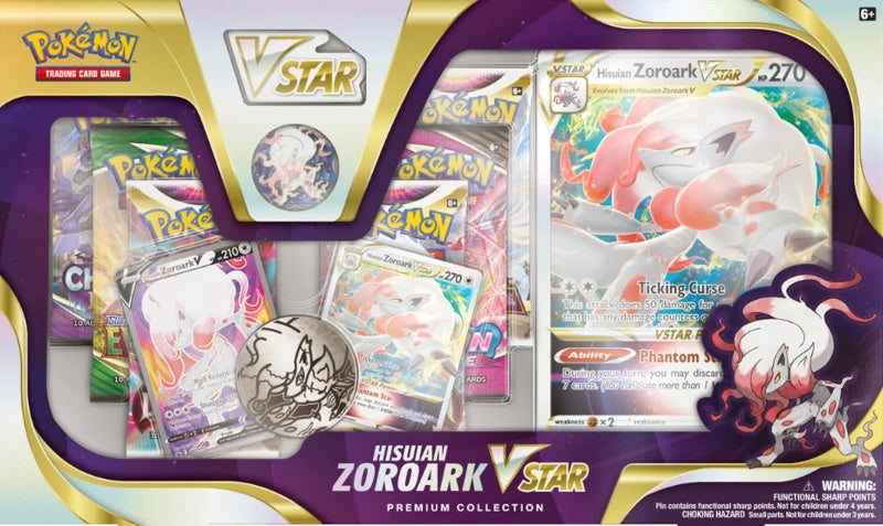 Pokémon Hisuian Zoroark VStar Premium Collection Box