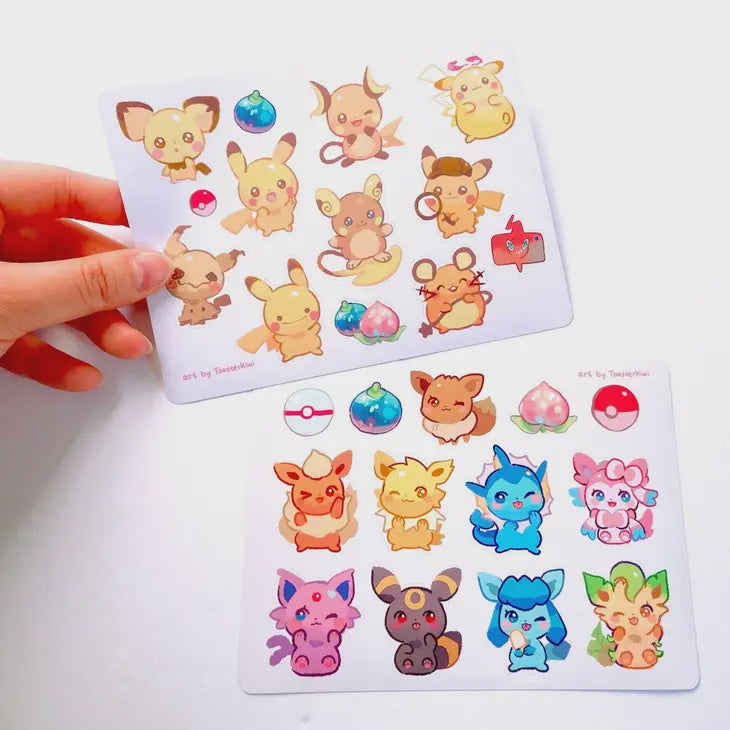 Pikachu Sticker Sheet
