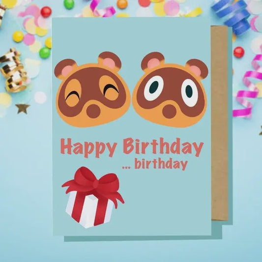 Animal Crossing "Happy Birthday! …birthday" Greeting Card