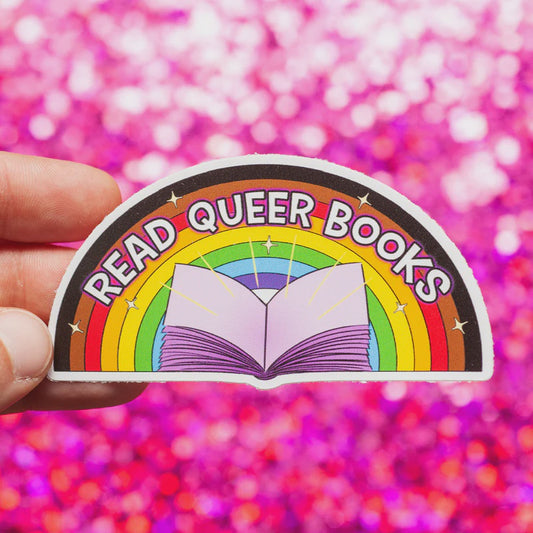 "Read Queer Books" Sticker