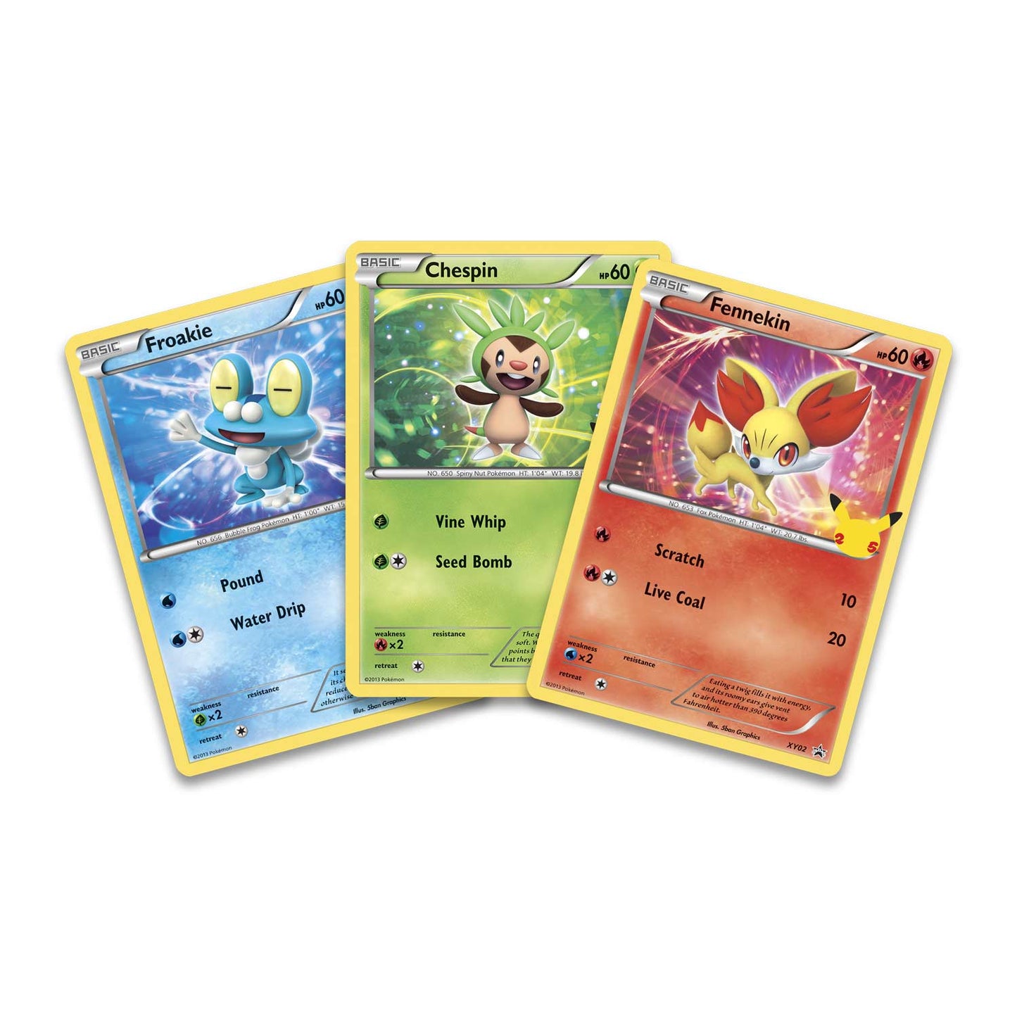 Pokemon Trading Card Game Celebrations First Partner Pack Kalos