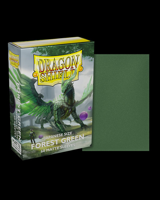 Dragon Shield Japanese Size - Forest Green Matte Sleeves