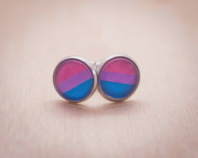 Bisexual Flag Pride Earrings