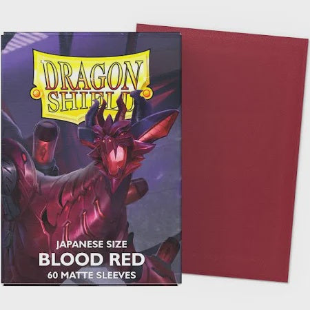 Dragon Shield Japanese Size - Blood Red Matte Sleeves